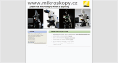 Desktop Screenshot of mikroskopy.cz
